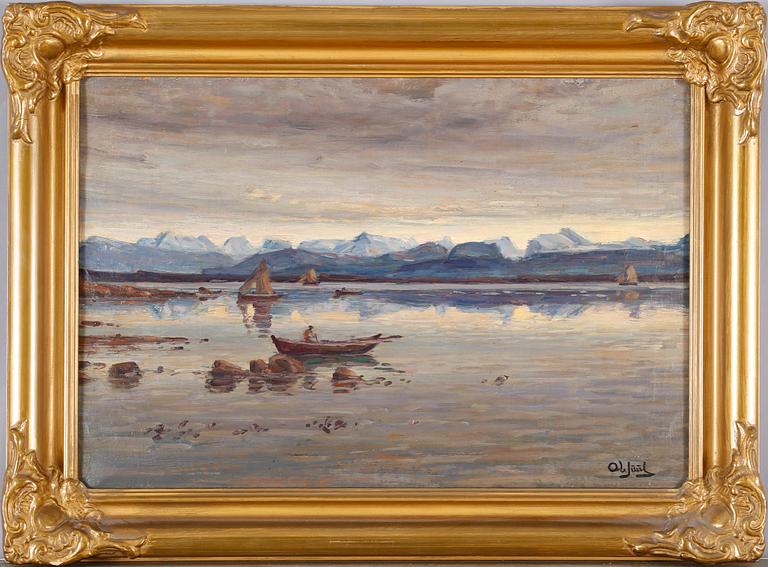 OLE JUUL, oil on canvas, signed.