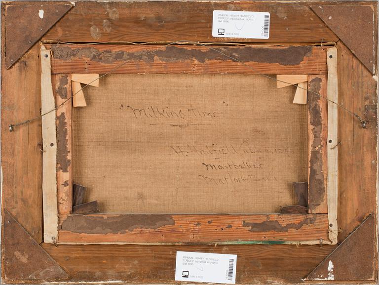 HENRY HADFIELD CUBLEY, olja på duk, sign o dat 1896.