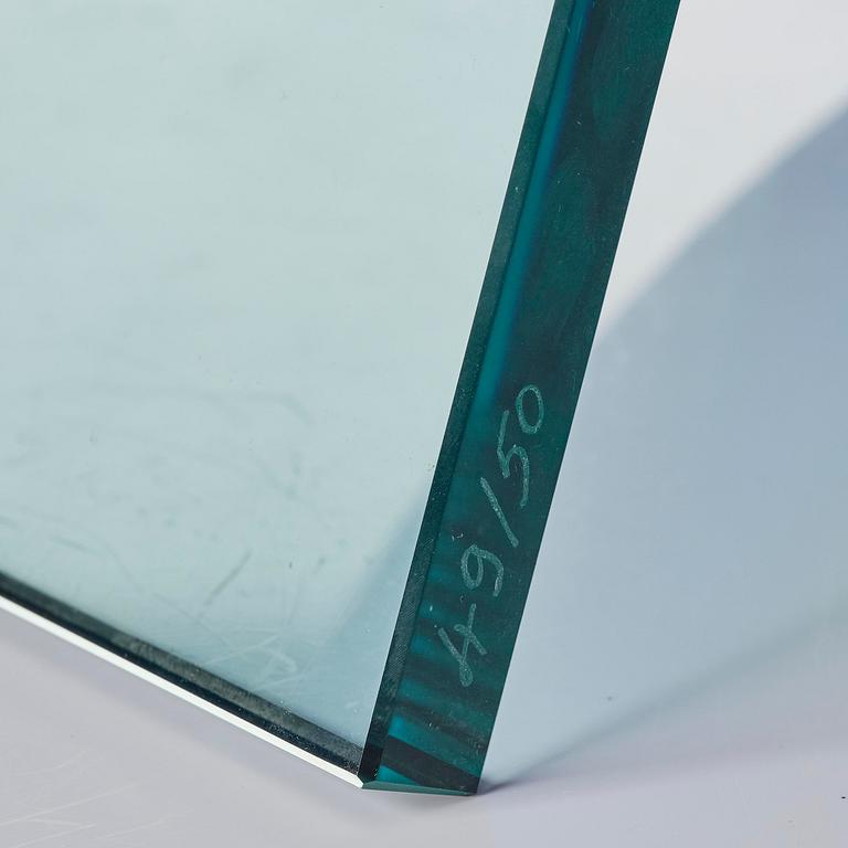Philippe Starck, a "Petite Étrangeté Sous un Mur Vase" sculpture/vase, ed. 49/50, Daum, Nancy, France, post 1988.