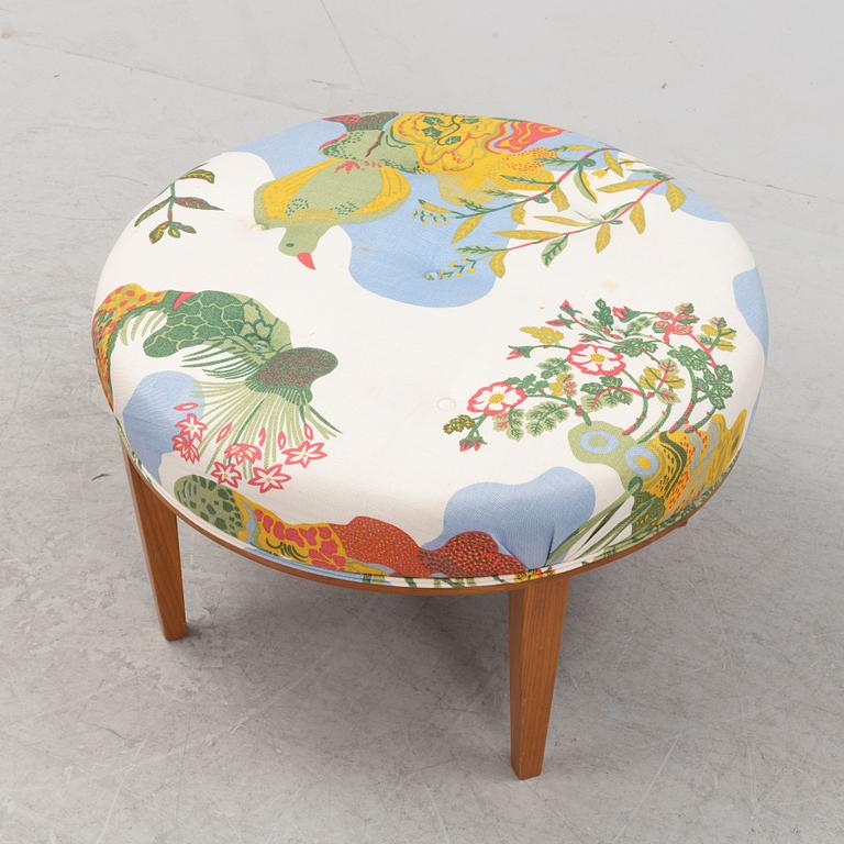 A model 647 stool by Josef Frank for Firma Svenskt Tenn, designed 1936.