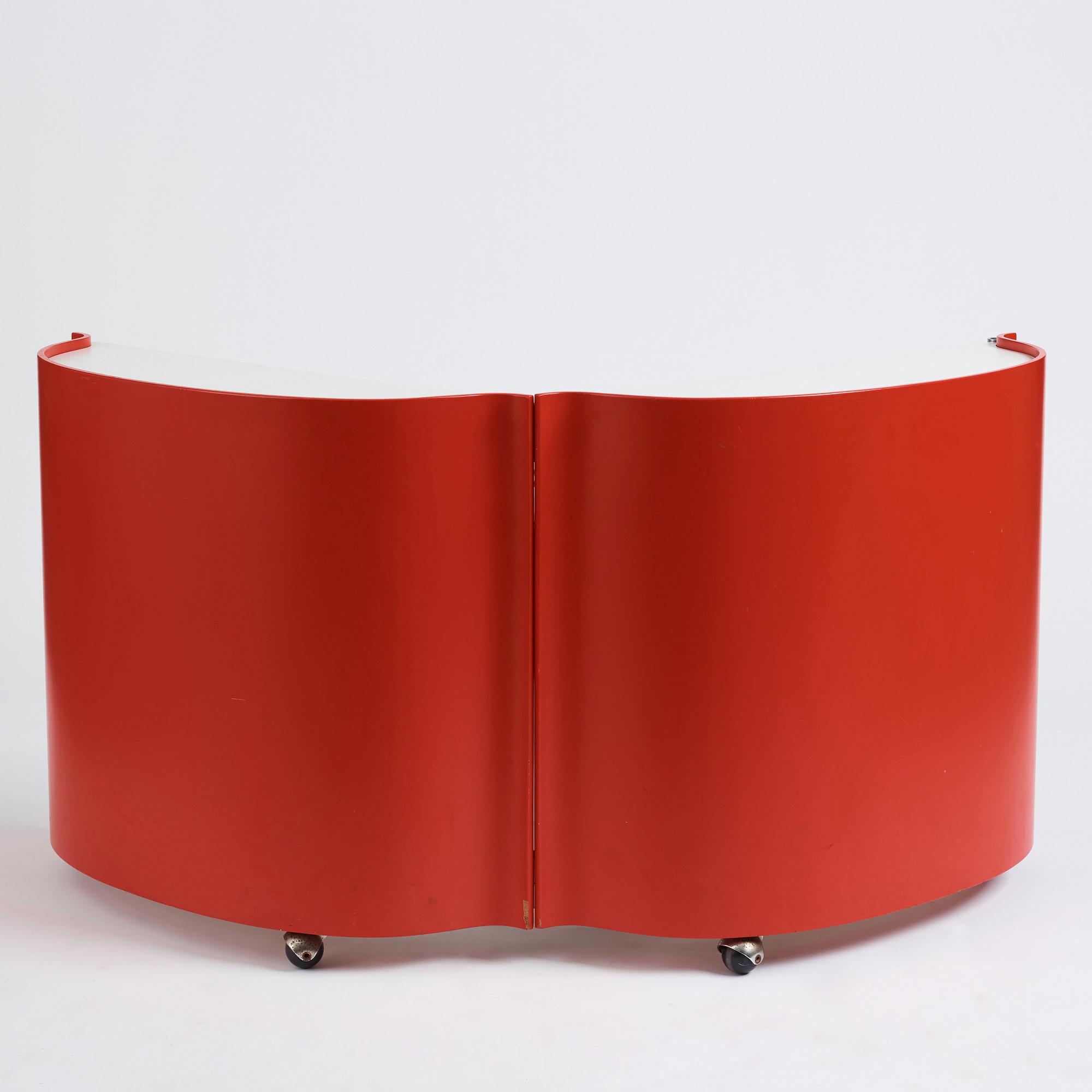 Eugenio Gerli, a bar trolley, "Jamaica", Tecno, Italy, 1960-70s.