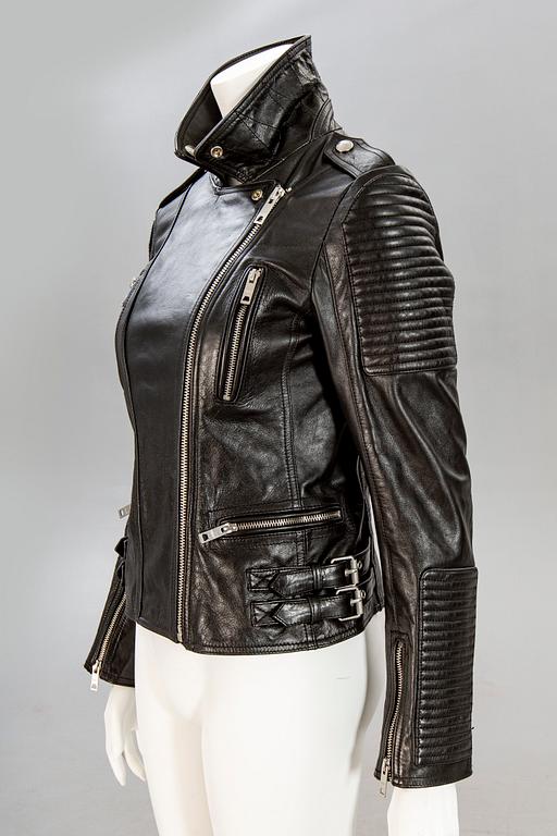 Burberry, leather jacket, Burberry Brit, size 38.
