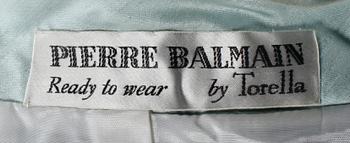 DRÄKT, 2 delar, siden, Pierre Balmain by Torella, 1960-tal.