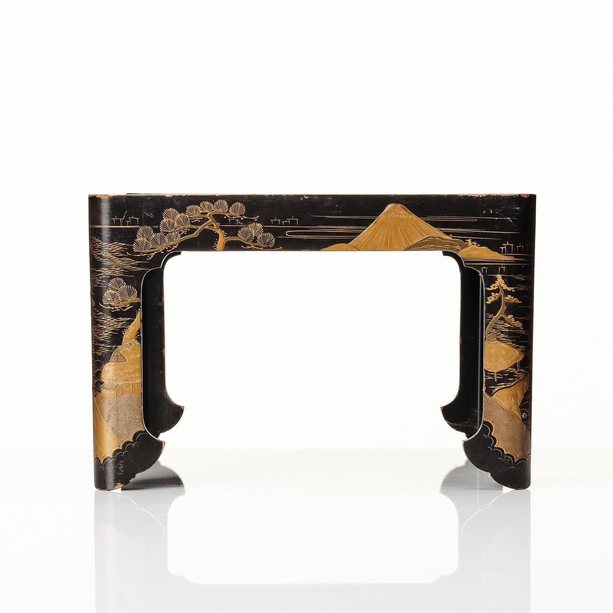 A Japanese lacquer stand, Meiji (1868-1912).