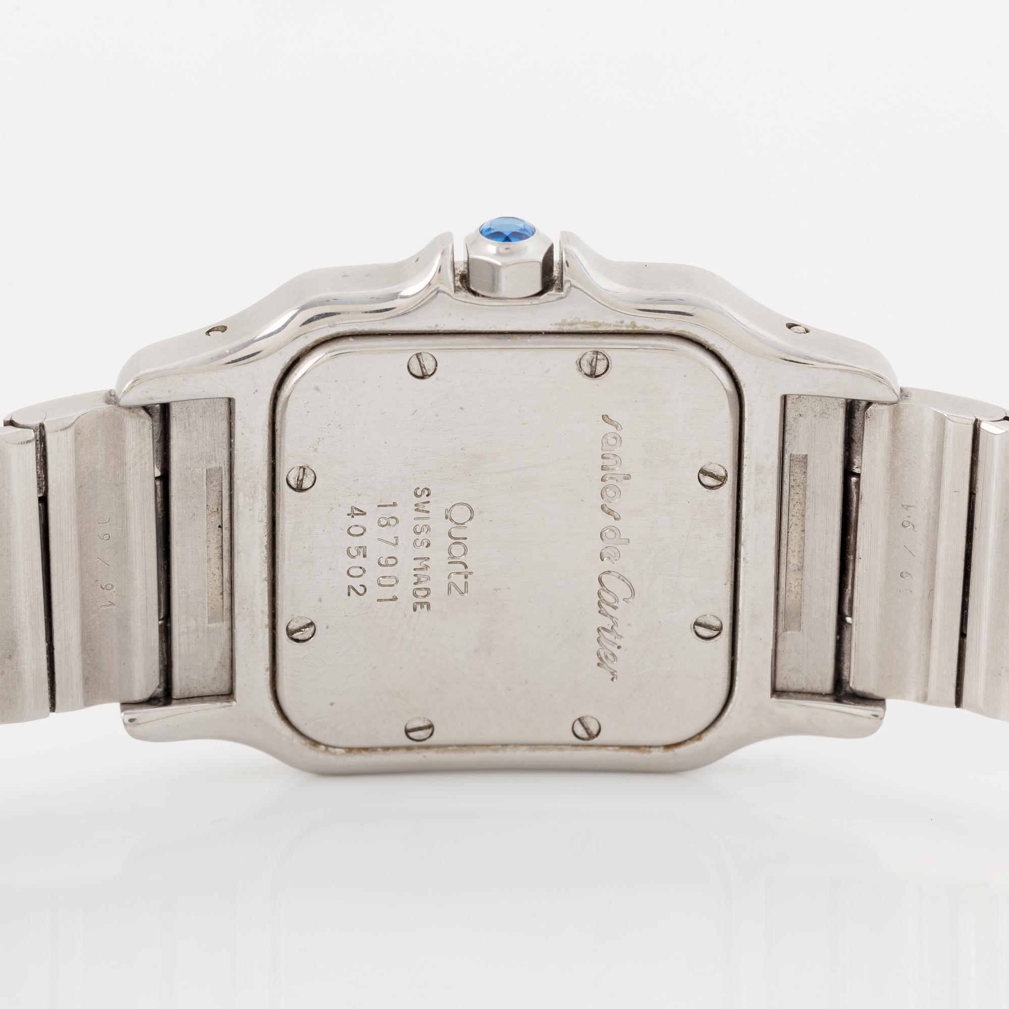 Cartier, Santos Galbée, wristwatch, 29 x 29 (41) mm.