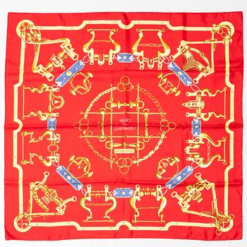 Hermès, scarf, "Mors & Gourmettes".