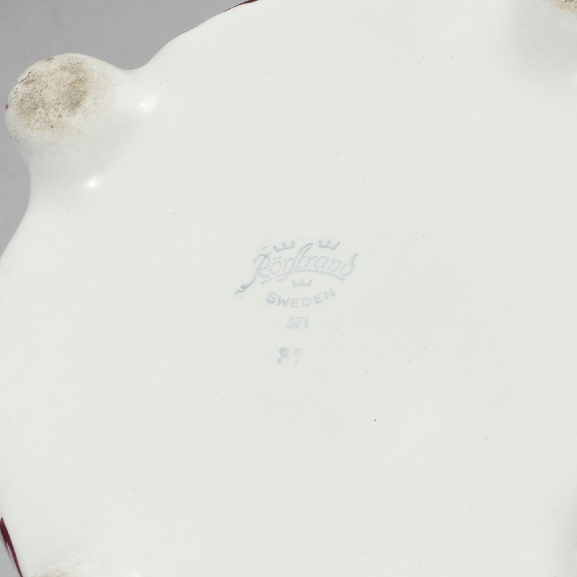 YTTERFODER, 3 st, porslin, Rörstrand, 1900-talets andra hälft.