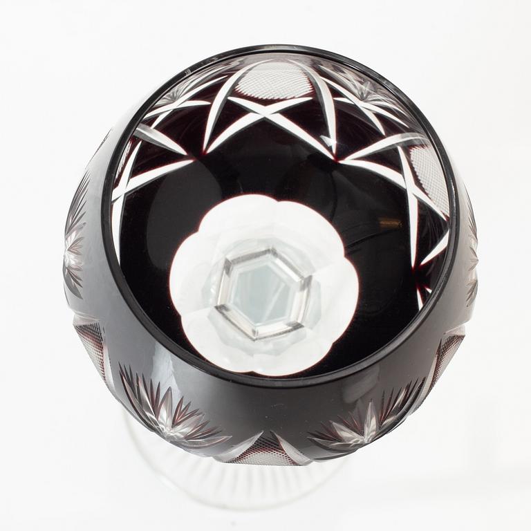 Wine glasses, 20th century (13 pcs).