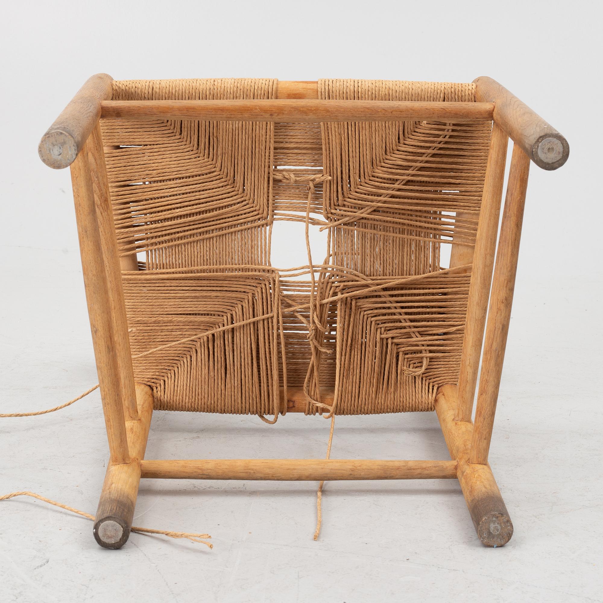 Børge Mogensen, 4 chairs, model J39. Fredericia Furniture Factory, Denmark.