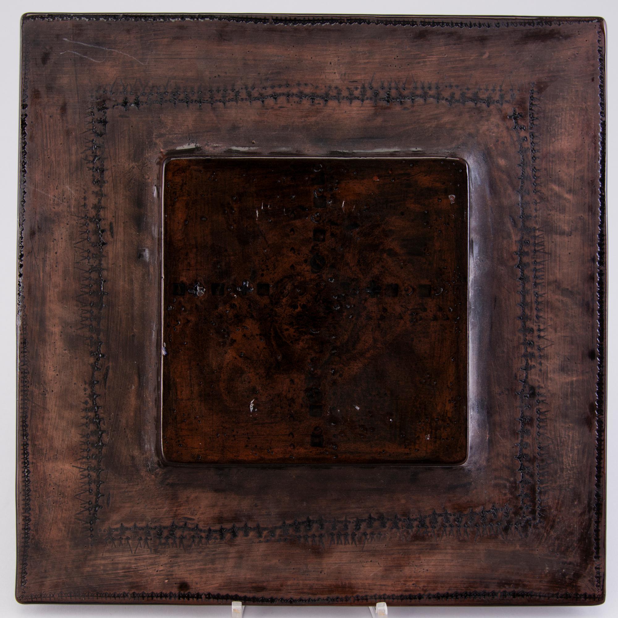 Rut Bryk, A stoneware relief signed BRYK.