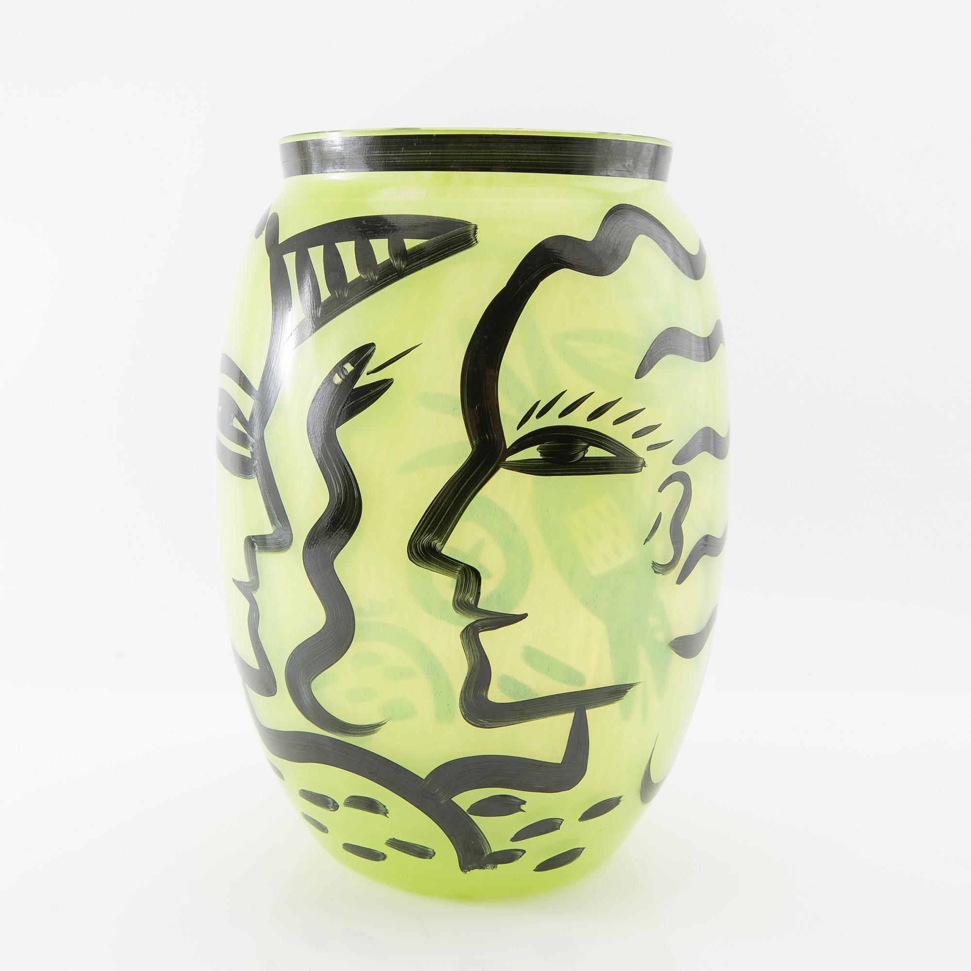 Ulrica Hydman-Vallien, vas "Caramba Lime" Kosta Boda.