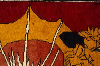 A Qashqai/Shiraz rug, c. 147 x 111 cm.