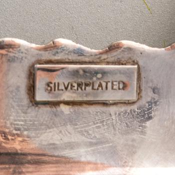 Trays 3 pcs Rococo style silverplate mid-20th century.