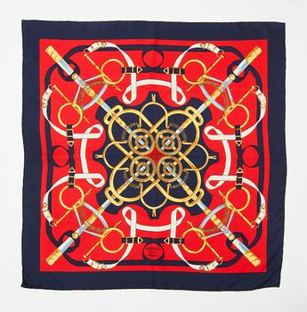 746. HERMÈS, scarf, "Eperon D'or".