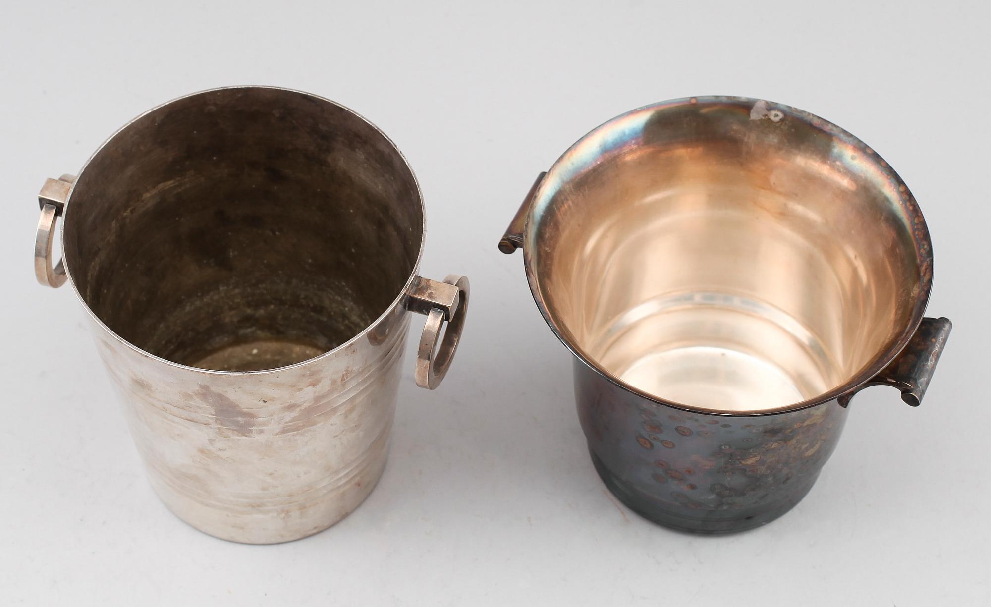 ISHINKAR, 2 st, nysilver, art déco.