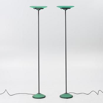 Perry King, Santiago Miranda & Gianluigi Arnald, a pair of floor lamps,, "Jill", Arteluce, Italy.