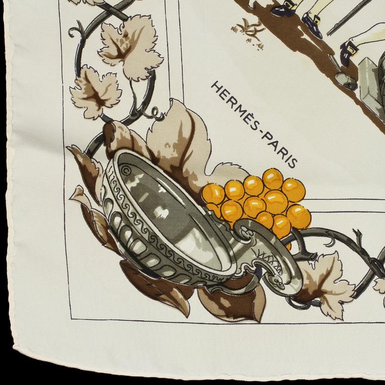 SCARF, siden, "Vendanges", design Caty Latham-Audibert, Hermès, Paris.
