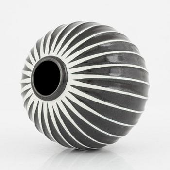 Stig Lindberg, a 'Domino' stoneware vase, Gustavsberg, Sweden 1954-69.