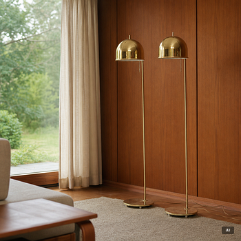 Eje Ahlgren, a pair of floor lamps, model G-075, Bergboms, 1960s-70s.