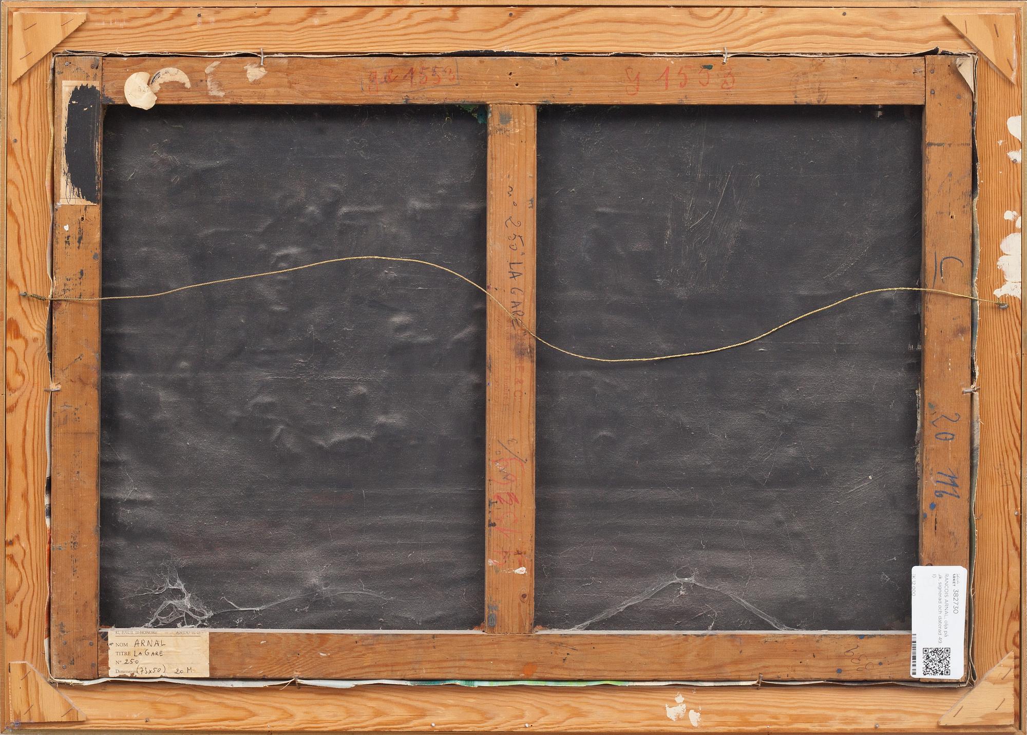 FRANCOIS ARNAL, olja på duk, signerad och daterad 49.