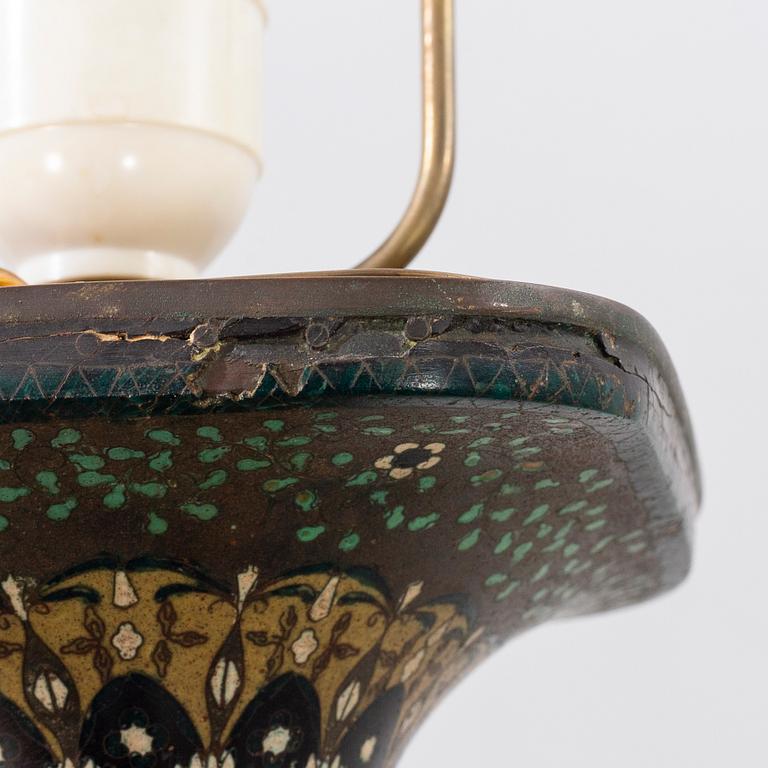 A PAIR OF Japanese CLOISONNÉ TABLE LAMPS CA 1900.
