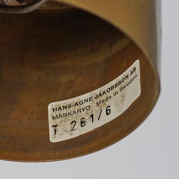 Hans-Agne Jakobsson, taklampa, modell T 261/6, Hans-Agne Jakobsson AB, Markaryd, 1950-tal.