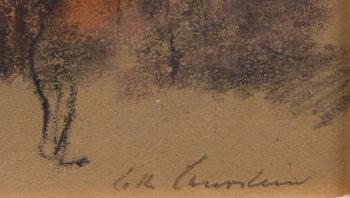 LOTTE LASERSTEIN, pastell samt litografi, sign.