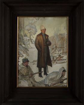 AARNO KARIMO, gouache, signed.