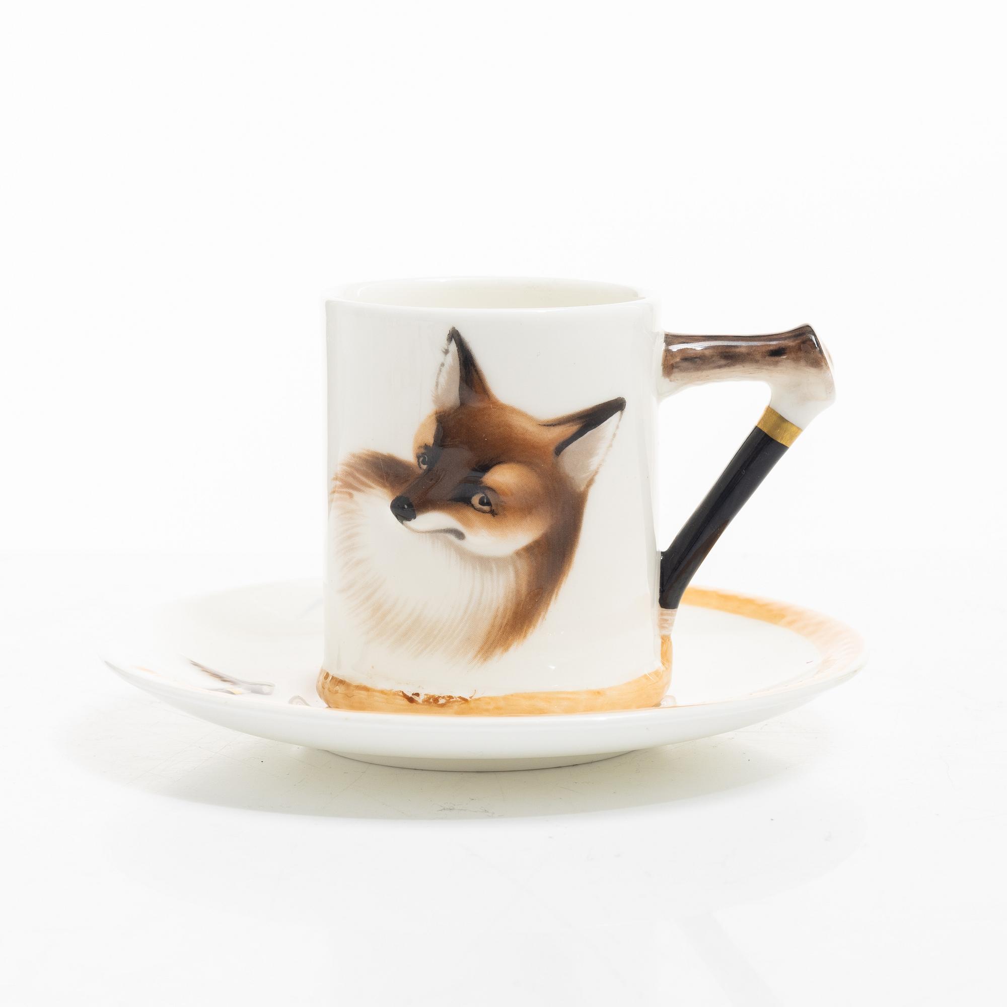 Royal Doulton, coffee service, 10 pieces, “Reynard the Fox”, England.