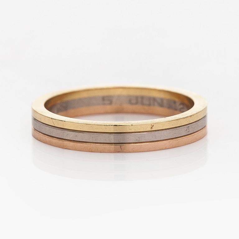 Cartier, ring, "Vendôme Louis Cartier", 18K trefärgsguld.