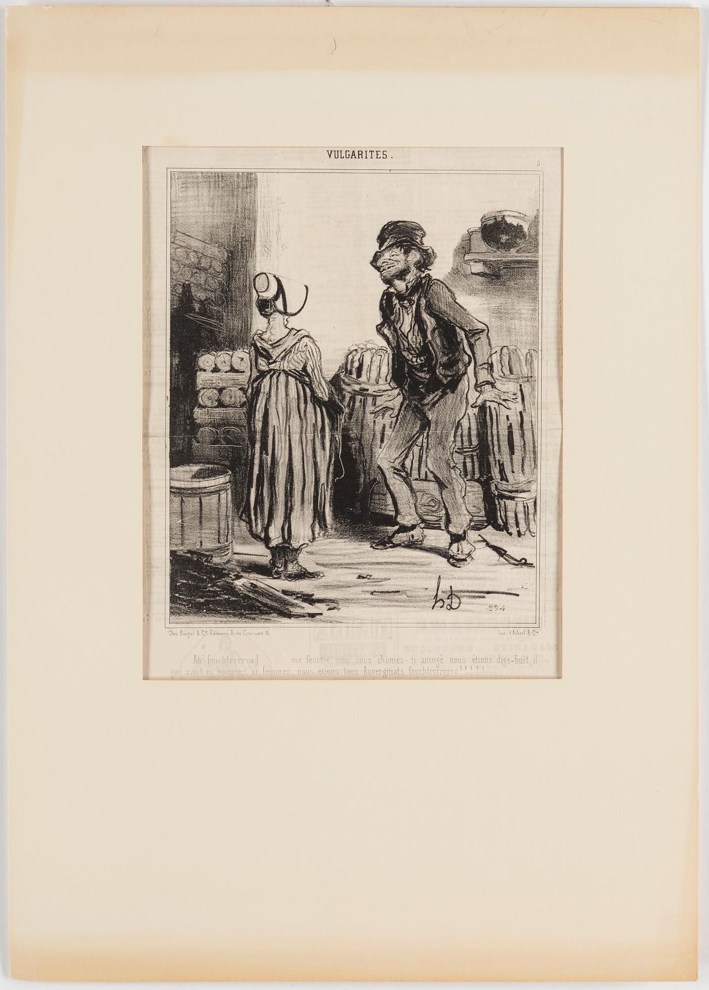 HONORÉ DAUMIER, lithographs, 7, stamped signature.