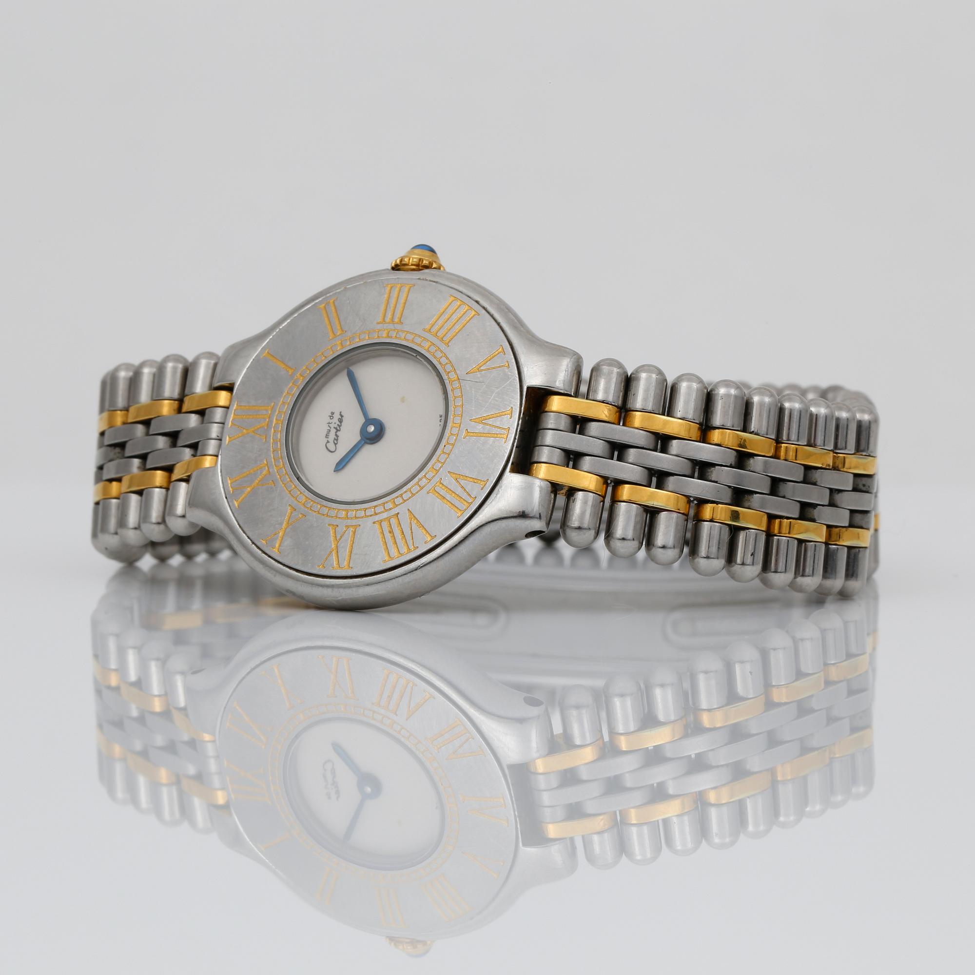 ARMBANDSUR, stål, Must de Cartier, Must 21.