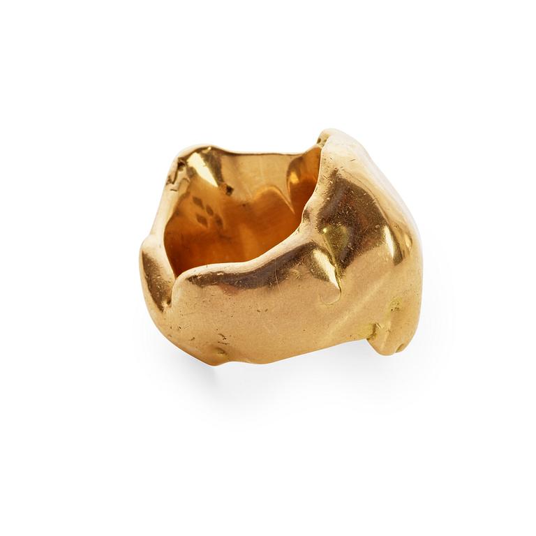 A Kristian Nilsson 18k gold ring, Stockholm 1982.