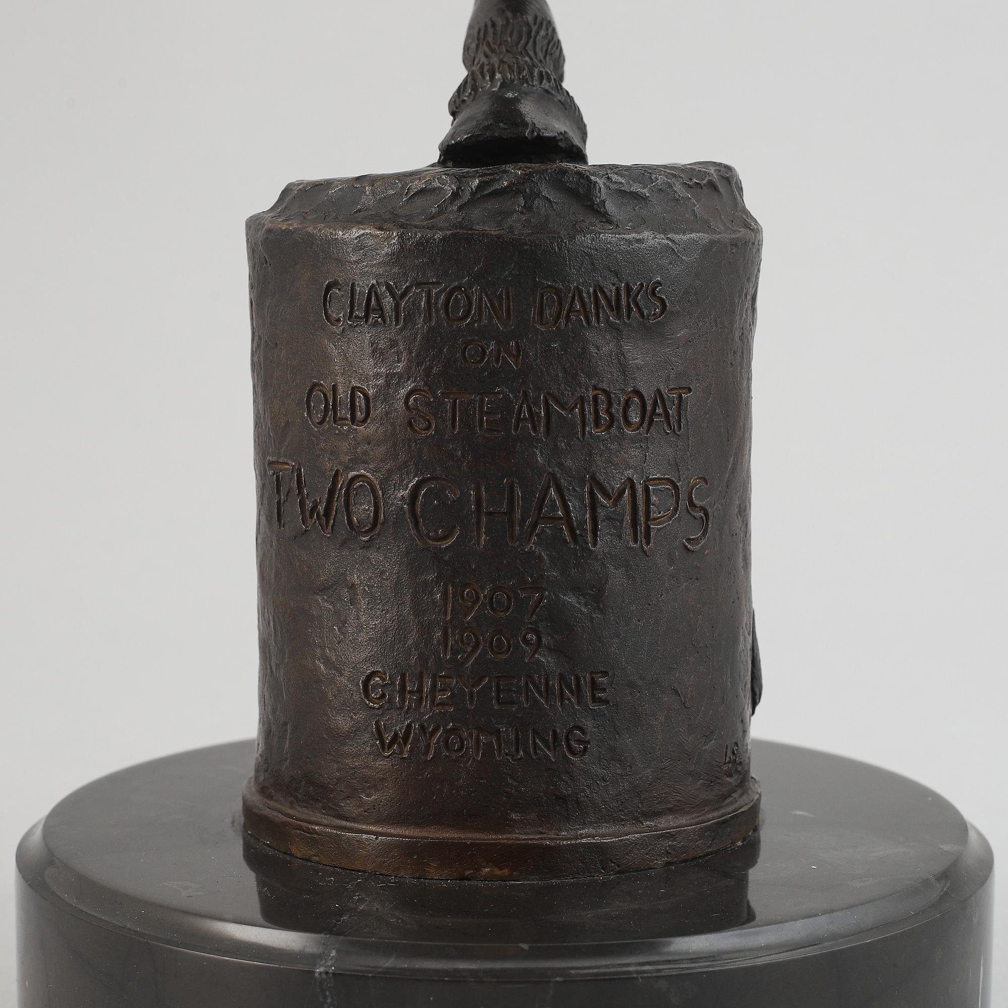 Harry Jackson, after. Sculpture. Signed. Foundry mark. Height 53 cm (including base).