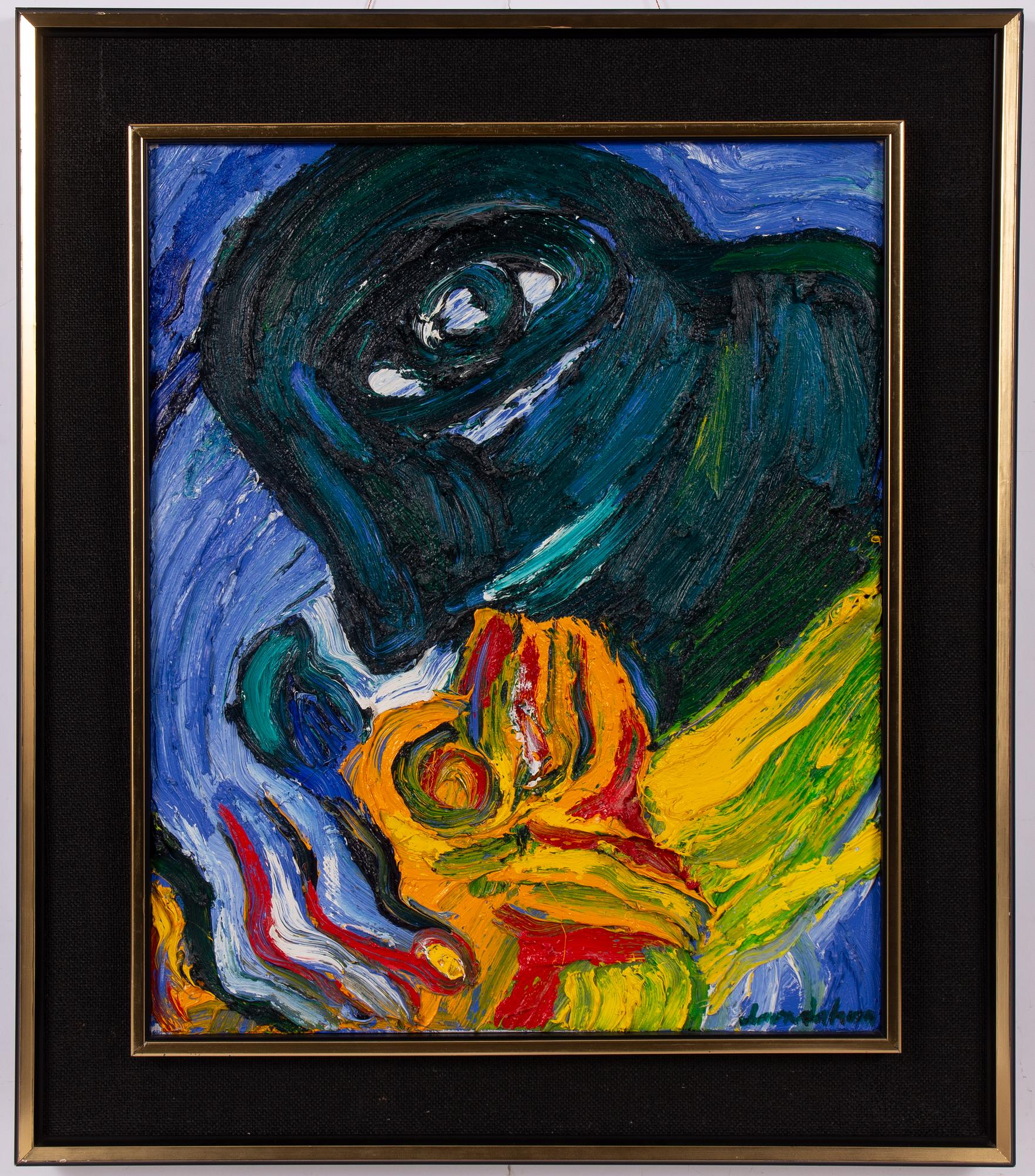 Bengt Lindström, Gul och blå figur.