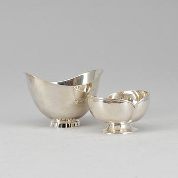 SKÅLAR, 2 st, sterlingsilver, 1900-tal. Vikt ca 240 gram.