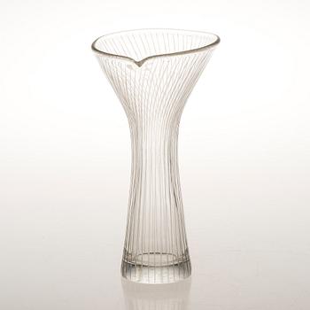 TAPIO WIRKKALA, VAS, glas, signerad Tapio Wirkkala Iittala.