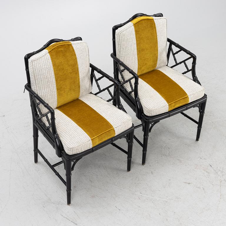 Karmstolar, ett par, sent 1900-tal.