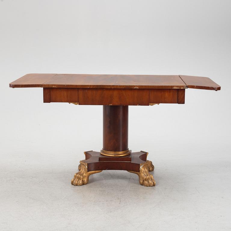 A Swedish Mahogany Table, Karl-Johan, early 19th century.