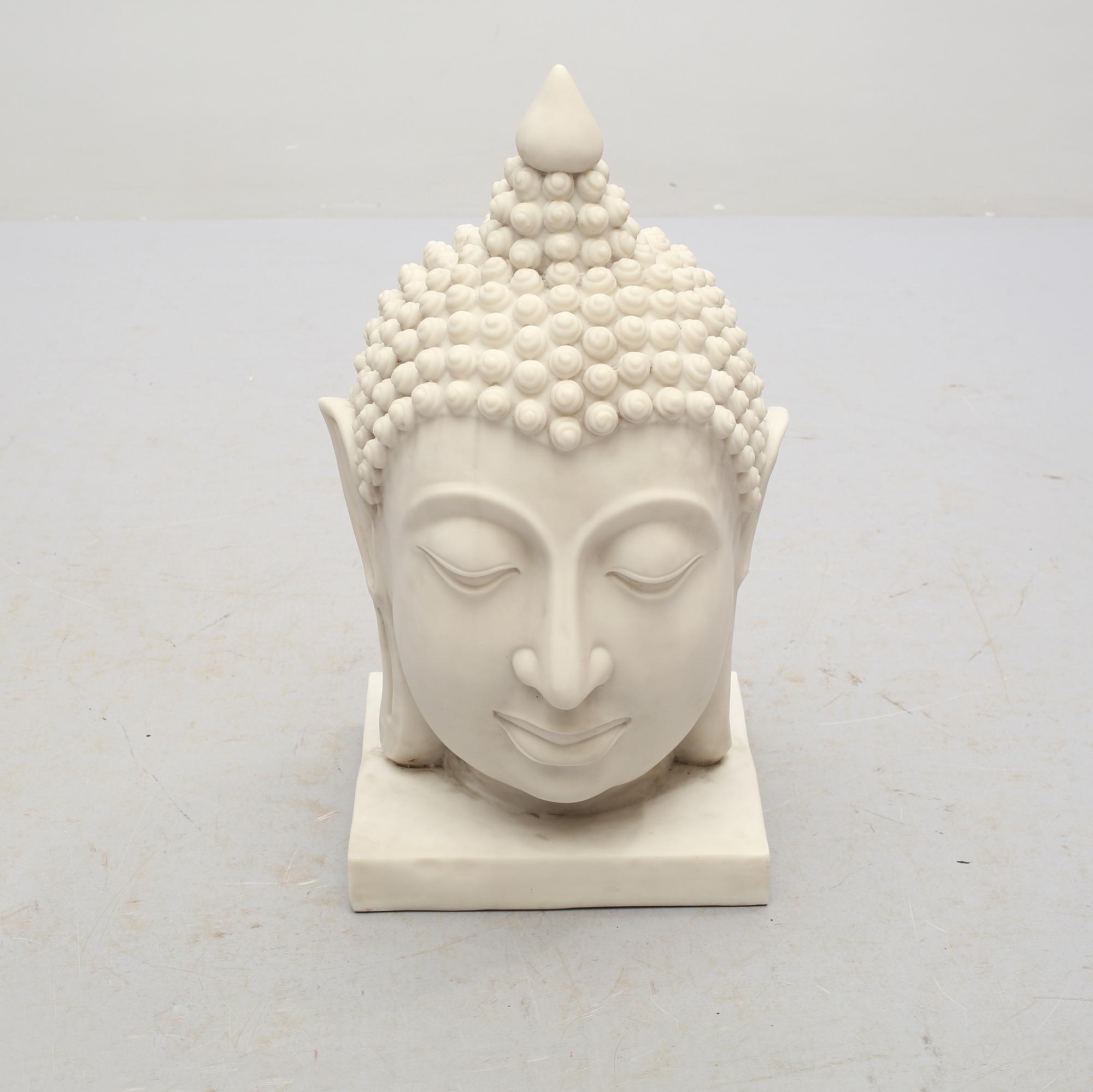 BUDDHAHUVUD, gjutmassa, 1900-talets andra hälft.