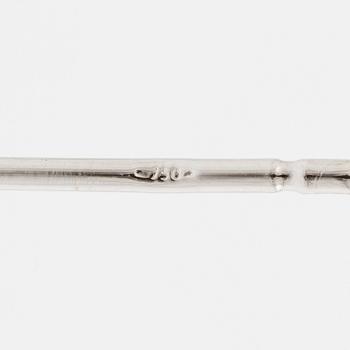 Earrings 18K white gold set with brilliant-cut diamonds, accompanied by GIA dossier.