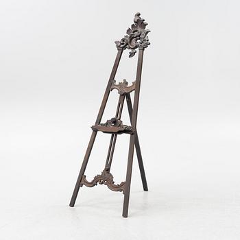 A carved easel, first half of the 20th Century.