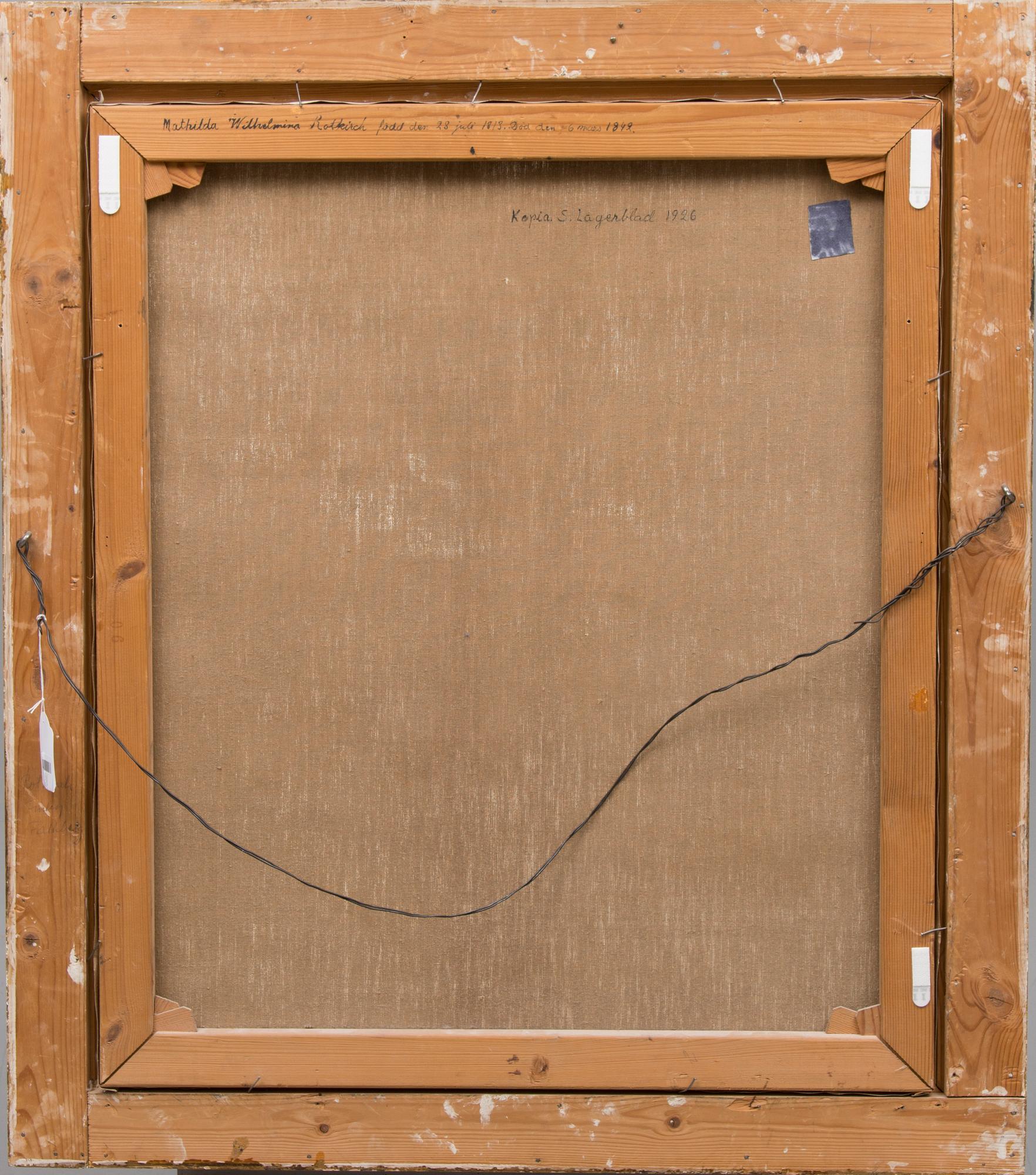 ROBERT WILHELM EKMAN, after, by S.Lagerblad 1926, oil on canvas.