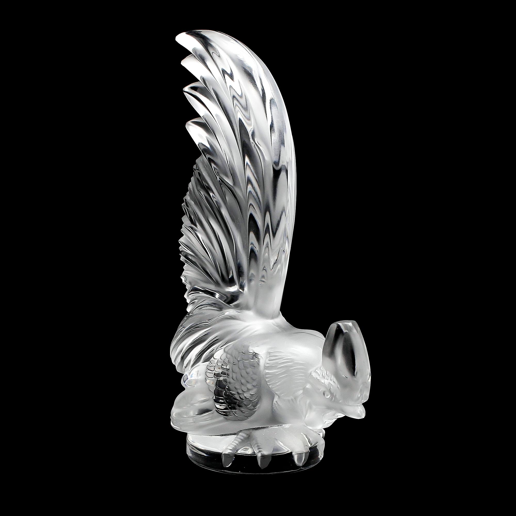 FIGUR, glas, Lalique, 1900-talets andra hälft.