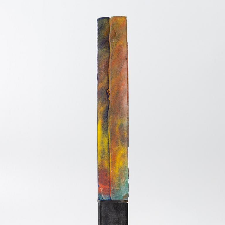 Kjell Engman, skulptur, glas, unik, signerad, Kosta Boda.
