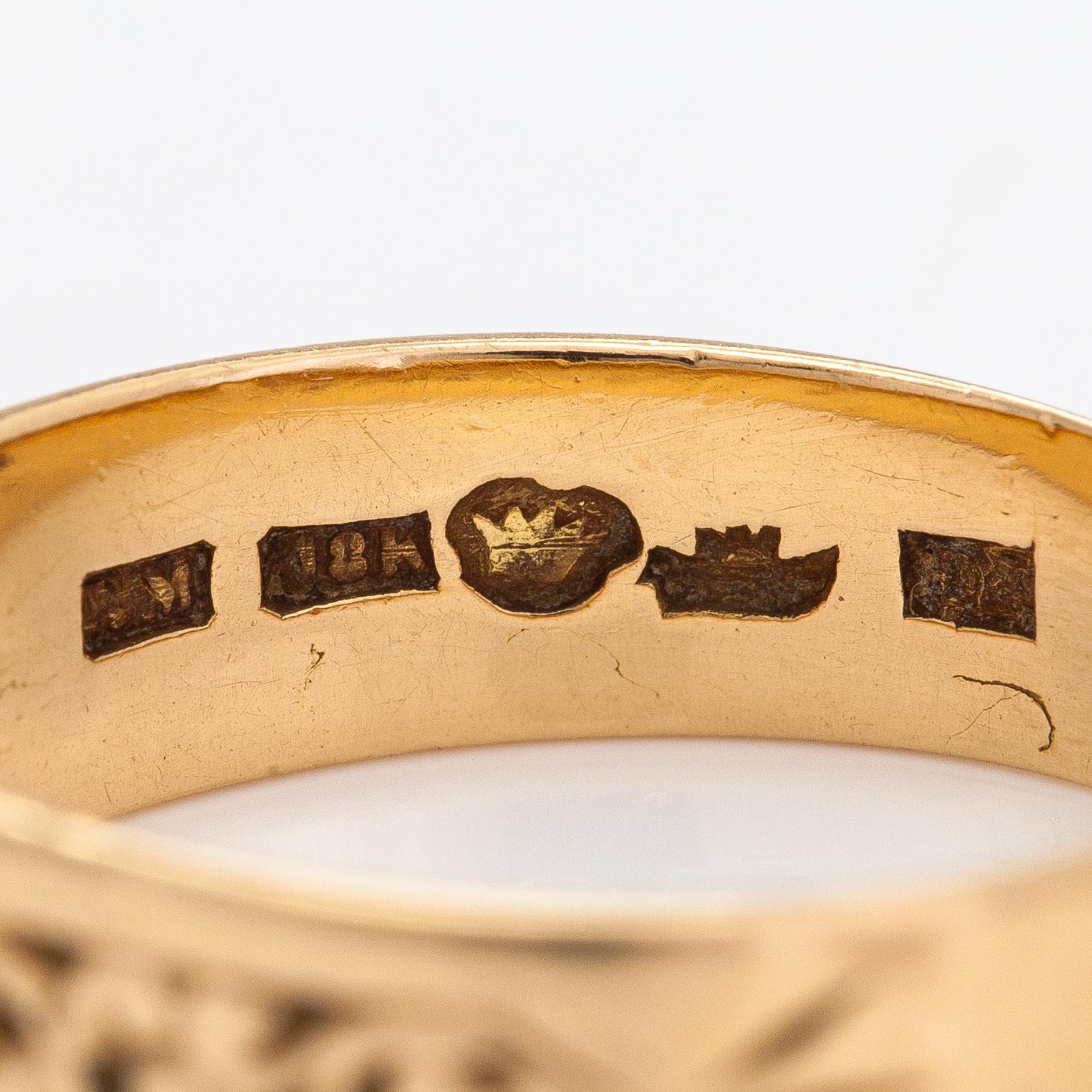 Otto Roland Mellin, Ring, 18K guld och odlad pärla. Helsingfors 1885.