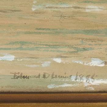 Edmund Darch Lewis, a watercolor. Signed and dated 1895.
