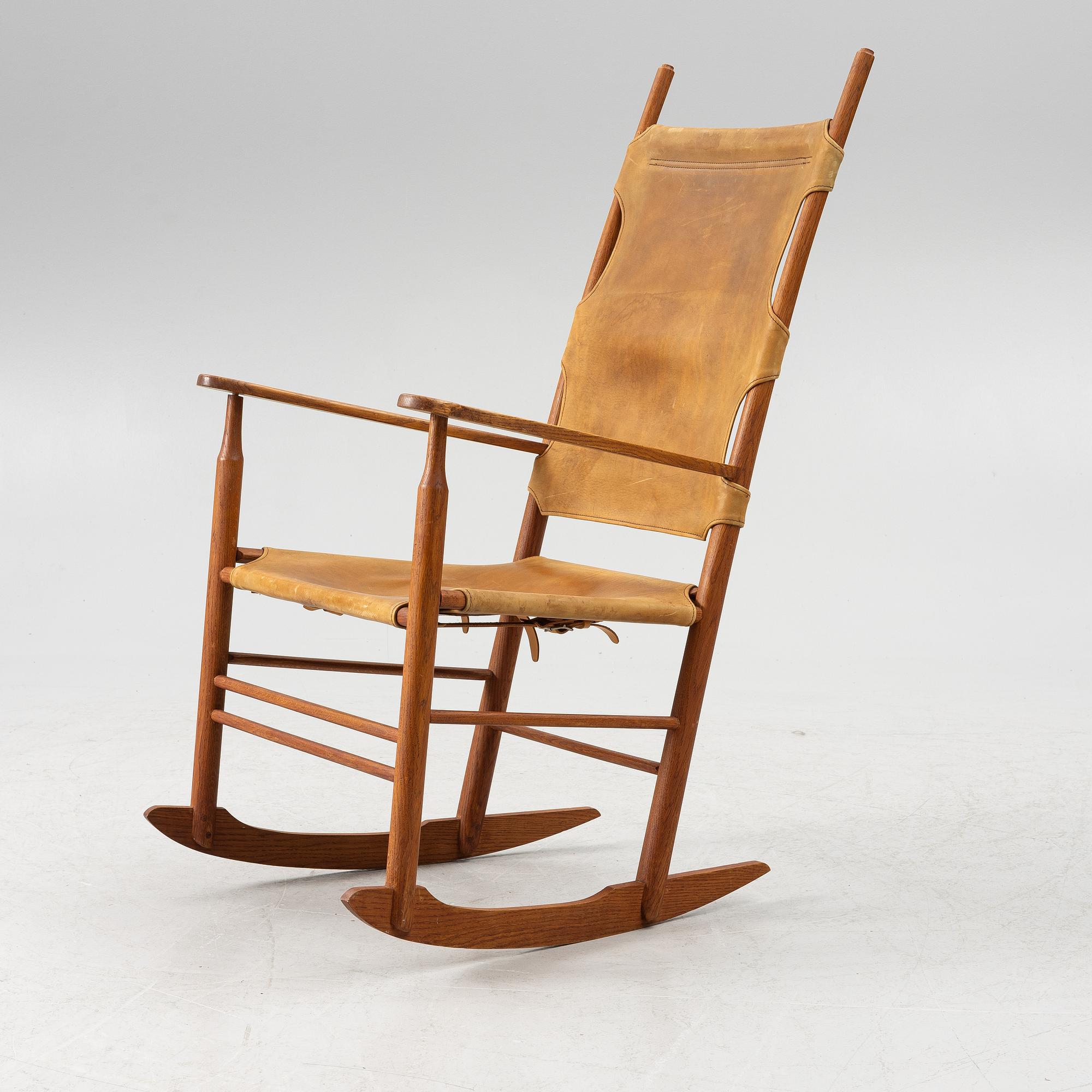 Rocking chair, probably Denmark, 1950s/60s.