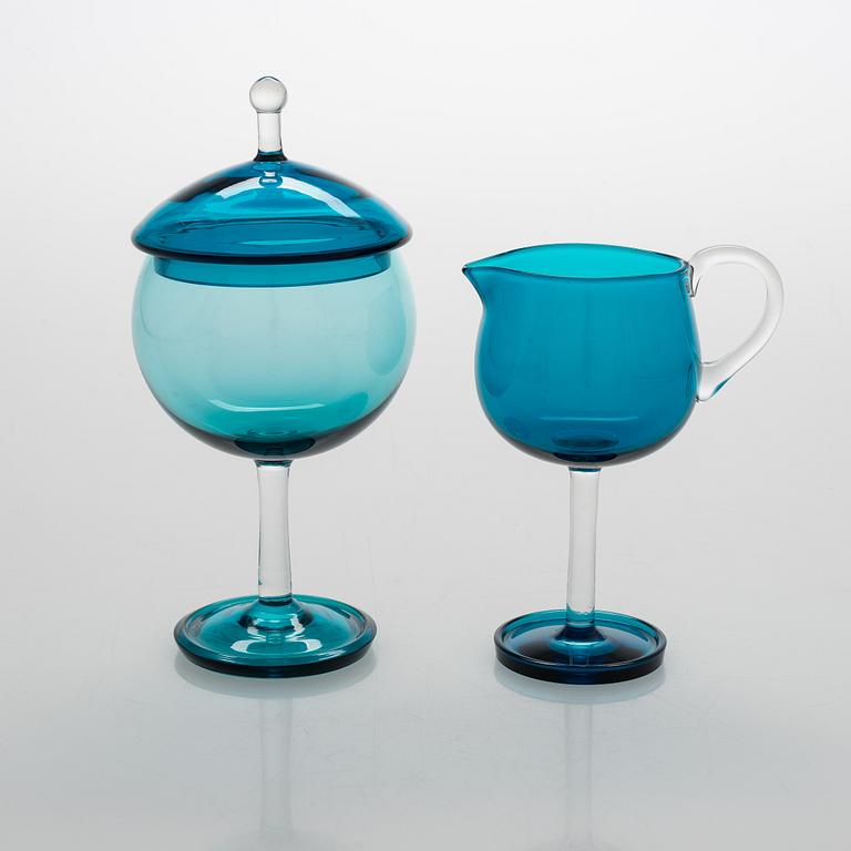 Nanny Still, A set of 11 glass pieces 'Harlekiini', Riihimäen Lasi Oy, 1950-60s.