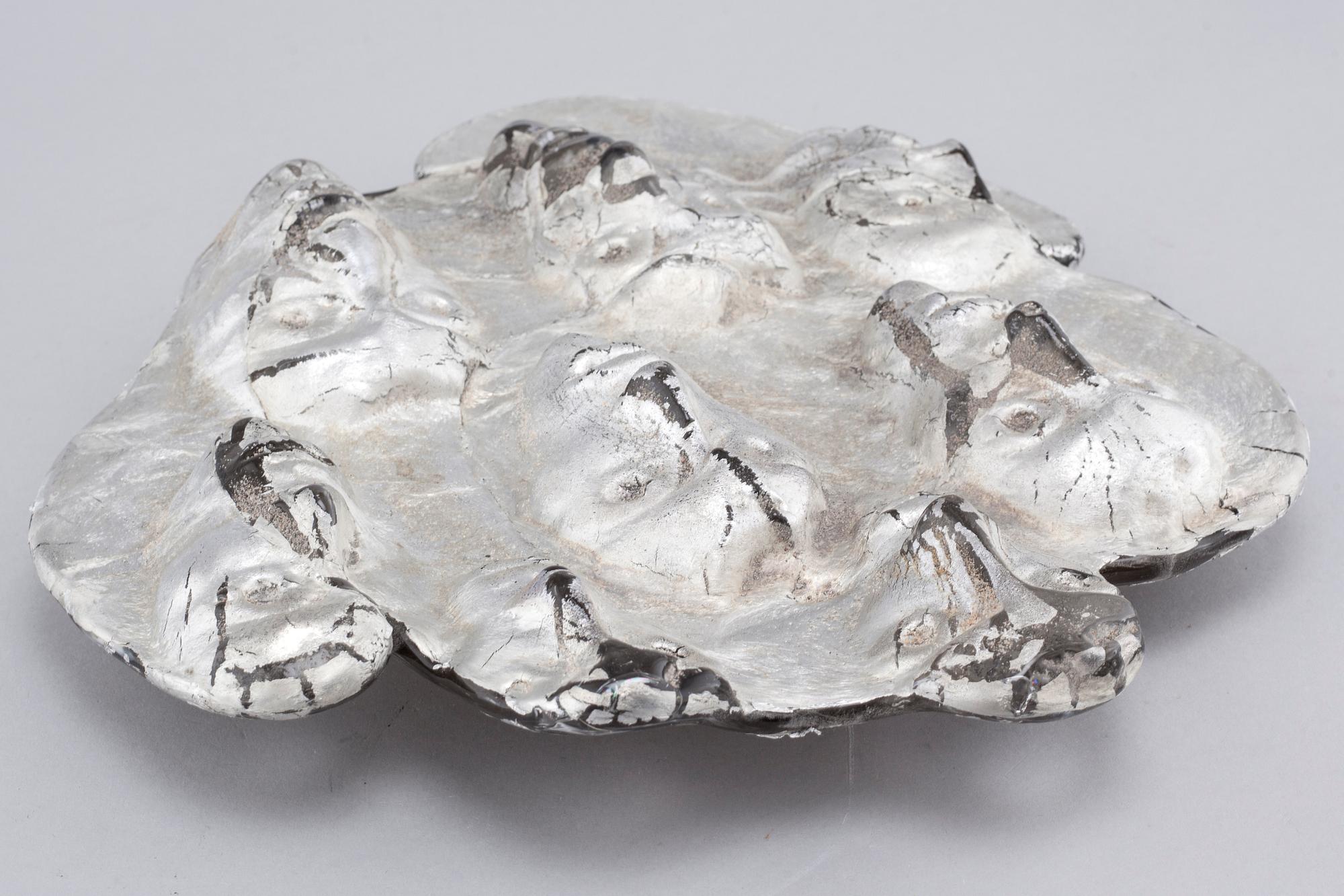 A glass sculpture, designed by Claes Ulvesten, signed.